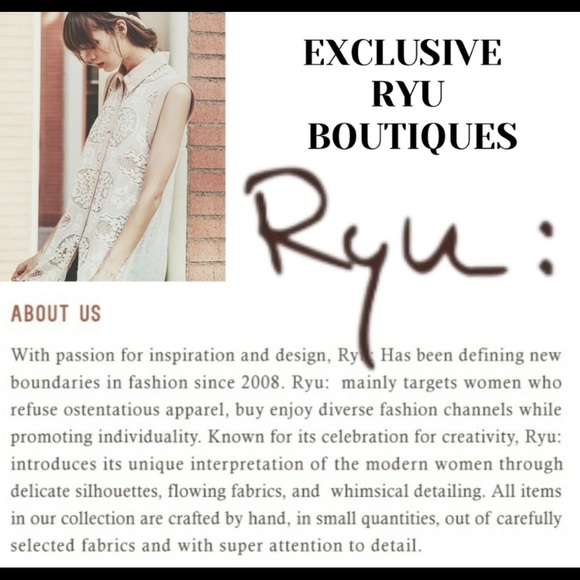 💕💕ONE LEFT💕💕Brand New RYU Handmade Luxury Top/ Jacket - Picture 5 of 6